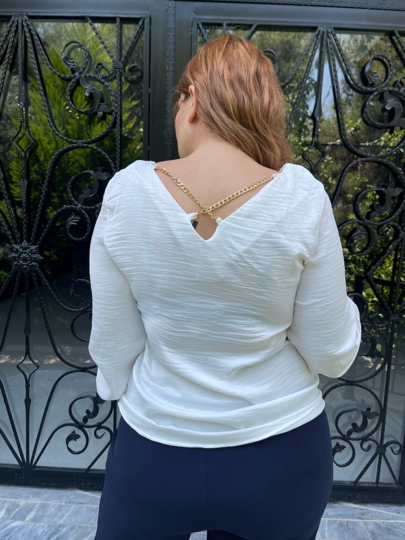 Beyaz Arkası Gold Detay Buz 48