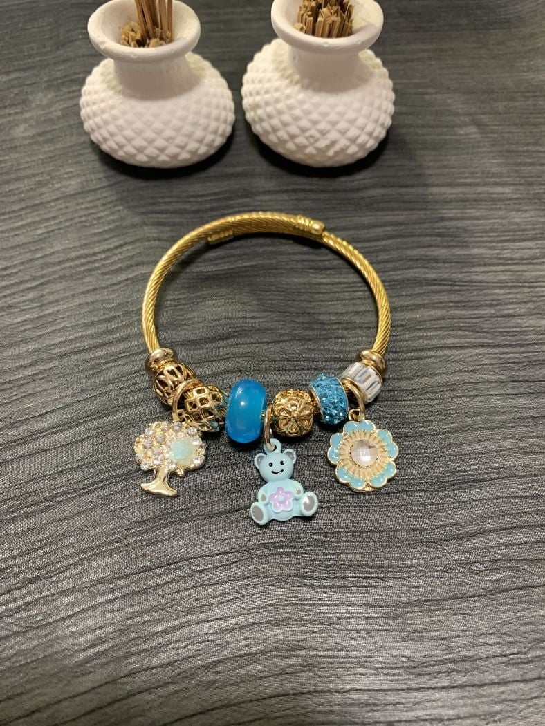 Pandora Ayıcık Gold Çelik