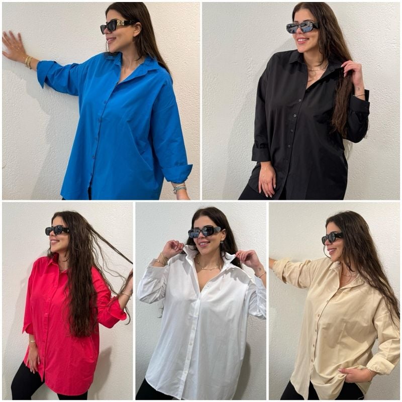 MERİ OVERSIZE GÖMLEKLER