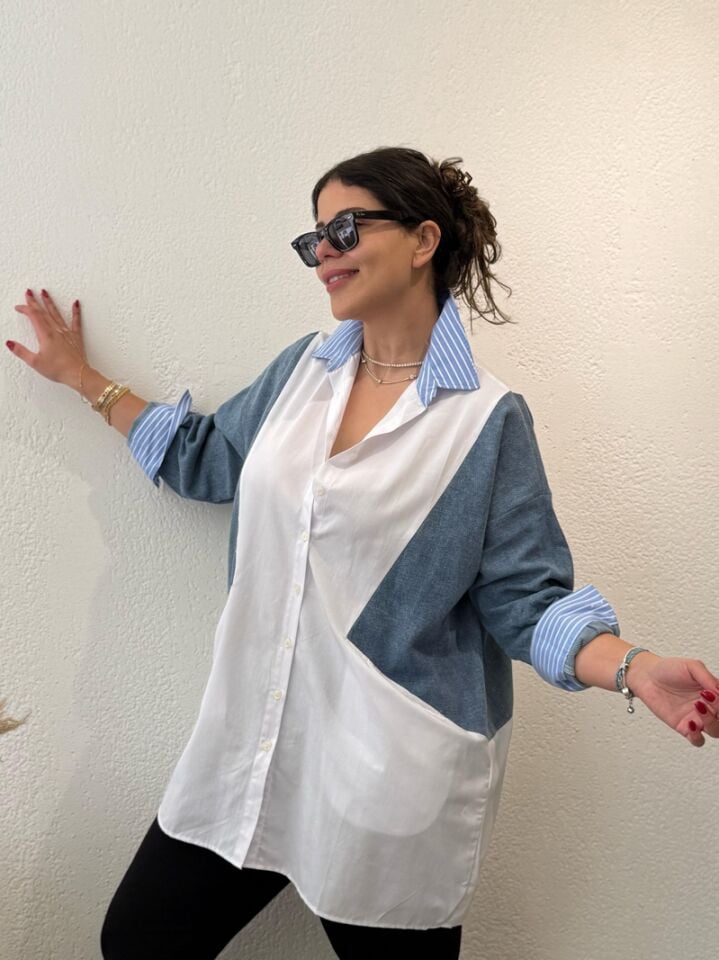 DENDEN GÖMLEK (YAKASI SİYAH)