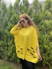 Yırtık Sarı Bluz