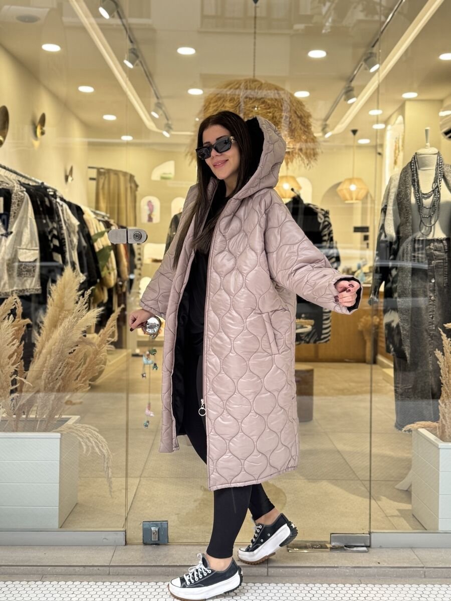 ŞİŞME UZUN OVERSIZE MONT
