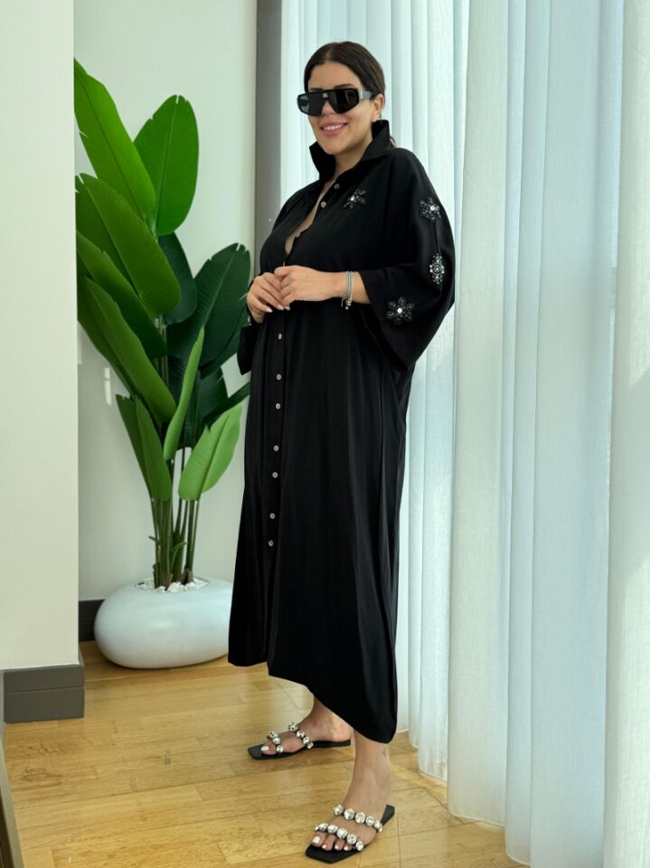 TENSEL TAŞLI ELBİSE