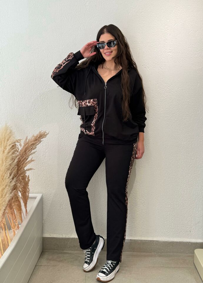 LEOPAR CEPLİ  GARNİLİ TAKIM